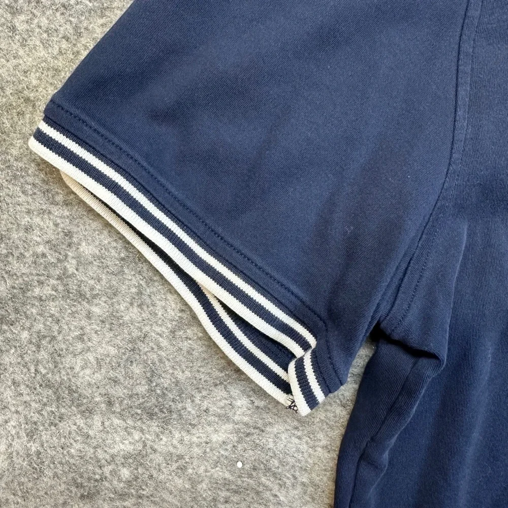 Tommy Hilfiger Polo Shirt Mens XXL‎ Navy Blue Excellent Custom Fit Tipped Trim